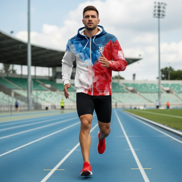 Mikina Trikolora pánská rozepínací (4)