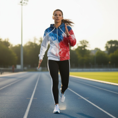 Mikina Trikolora dámská rozepínací