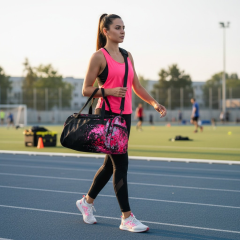 Sportovní taška ve vlastním designu Black-Pink